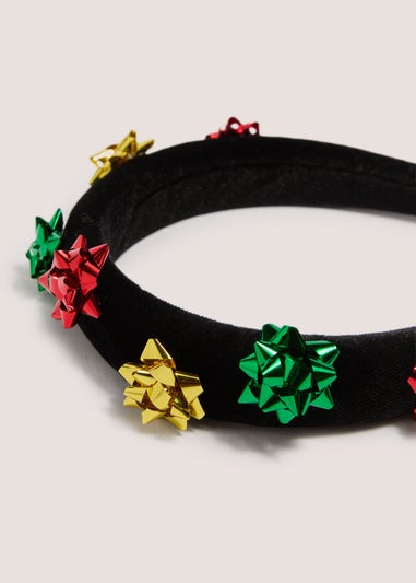 Black Christmas Present Headband