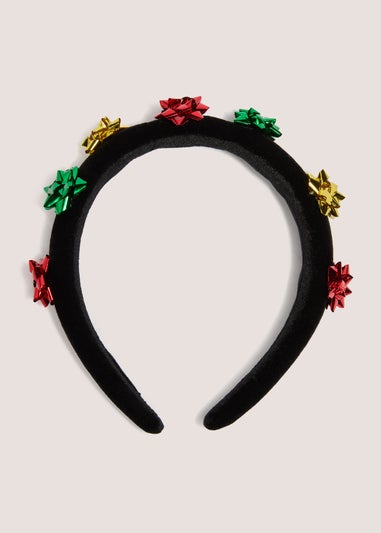 Black Christmas Present Headband