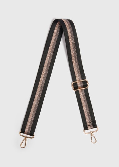 Black Stripe Bag Strap