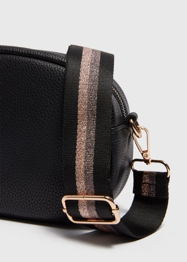 Black Stripe Bag Strap