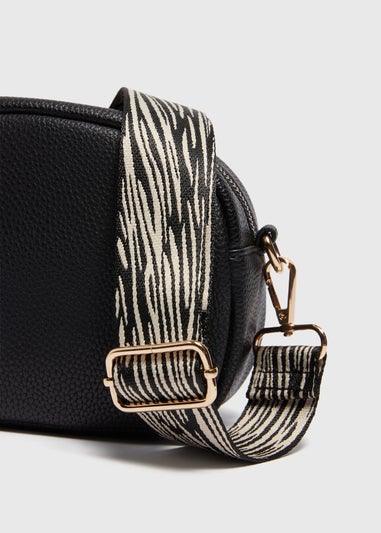 Monochrome Zebra Bag Strap