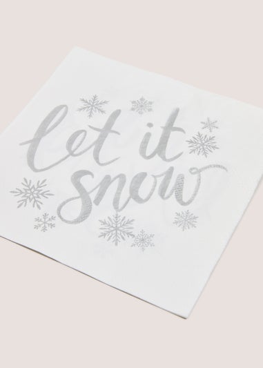 Wondrous Let It Snow Paper Napkins