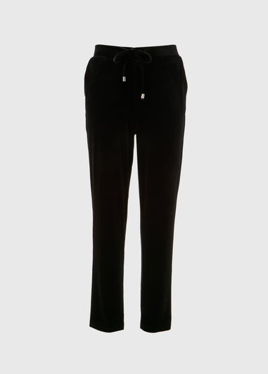 Black Velvet Harem Trousers