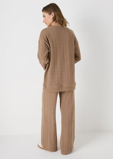 Brown Cable Trousers