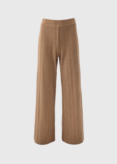 Brown Cable Trousers