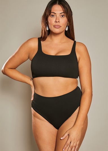 In The Style Black Halter Neck Bikini Top