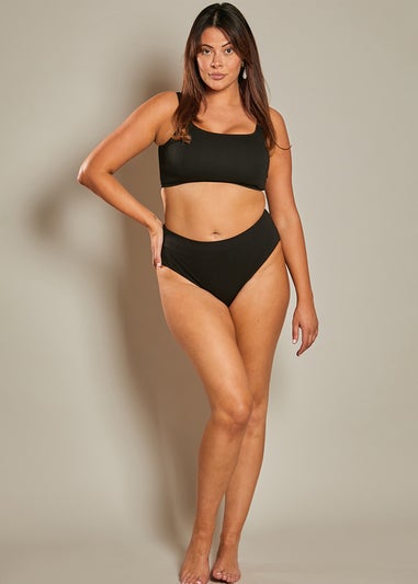 In The Style Black Halter Neck Bikini Top