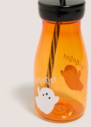 Orange Halloween Milk Bottle (7x7x20cm)