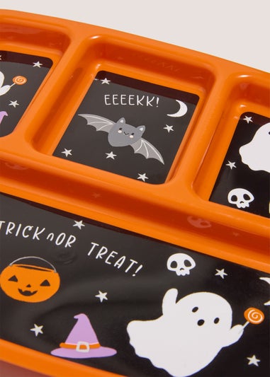 Black Halloween Divide Plate (28x23x2cm)