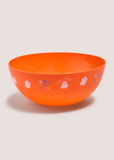 Orange Halloween Trick Or Treat Bowl (25x25x10.5cm)