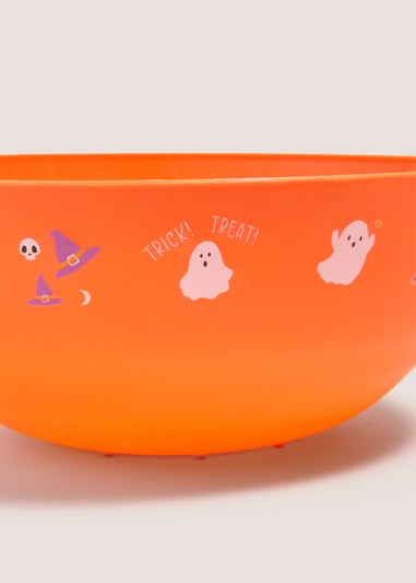 Orange Halloween Trick Or Treat Bowl