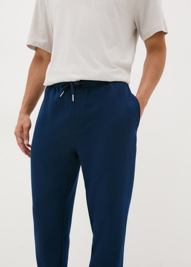 Navy Tapered Jogging Bottoms