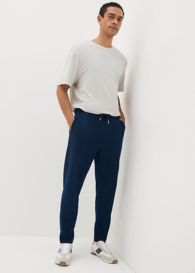 Navy Tapered Jogging Bottoms