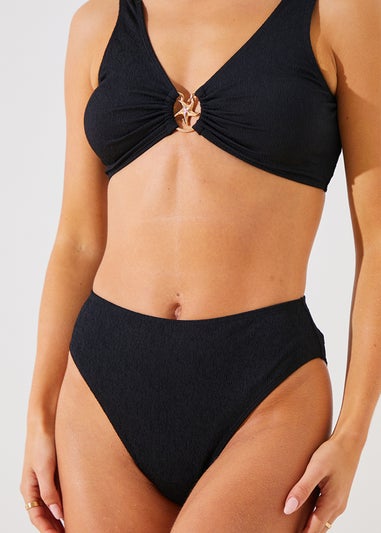 In The Style Perrie Sian Black Bikini Bottoms