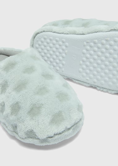 Kids Grey Star Mule Slippers (Younger 10-Older 6)