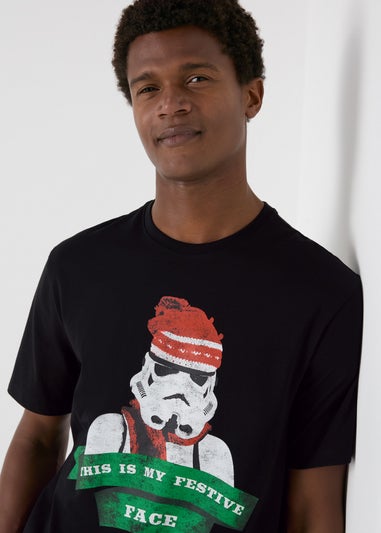 Star Wars Black Christmas Stormtrooper T-Shirt