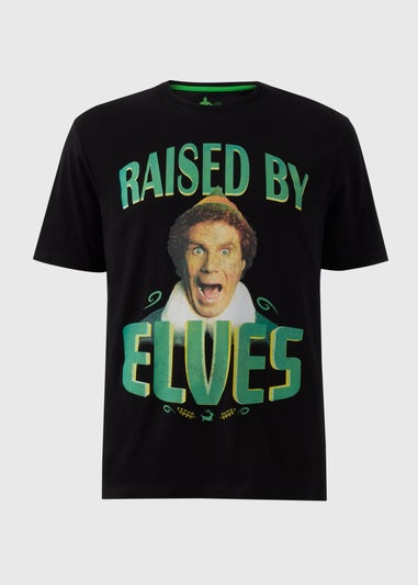 Elf Black Raised By Elves T-Shirt