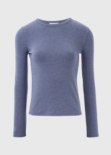 Blue Long Sleeve Top