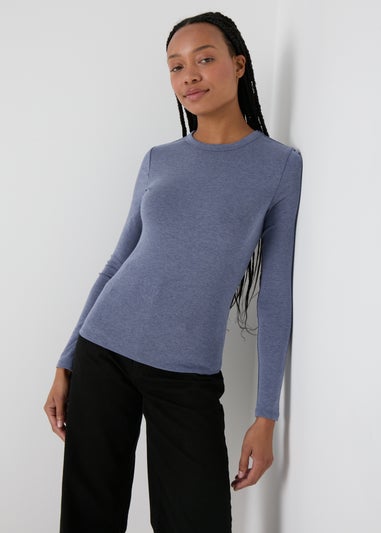 Blue Long Sleeve Top