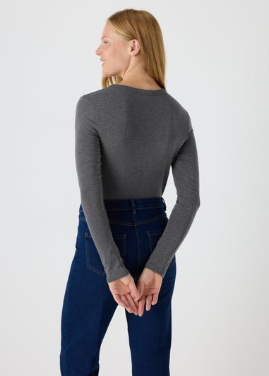 Charcoal Long Sleeve Top