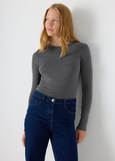 Charcoal Long Sleeve Top