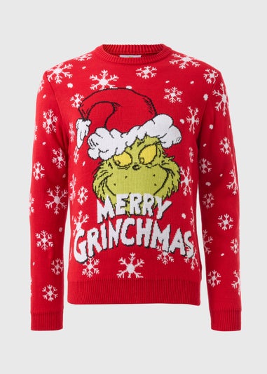 Red Grinch Family Christmas Jumper