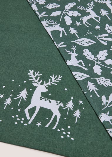 Winter Poem Stag Towels