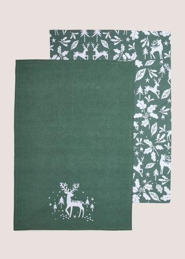 Winter Poem Stag Towels