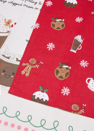 Gingerbread Tea Towel Pack