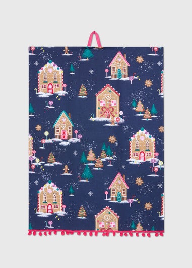 Gingerbread House Tea Towel