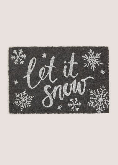 Let It Snow Door Mat