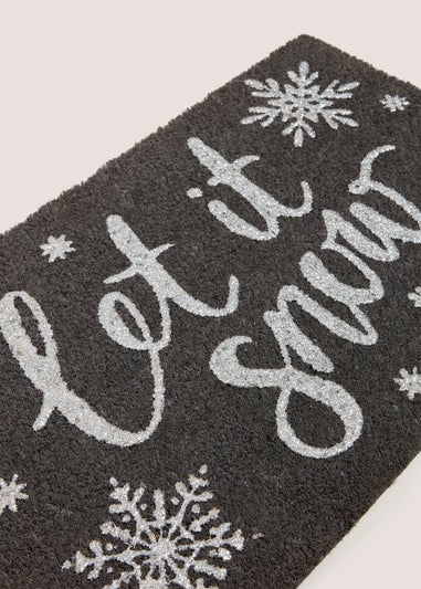 Let It Snow Door Mat