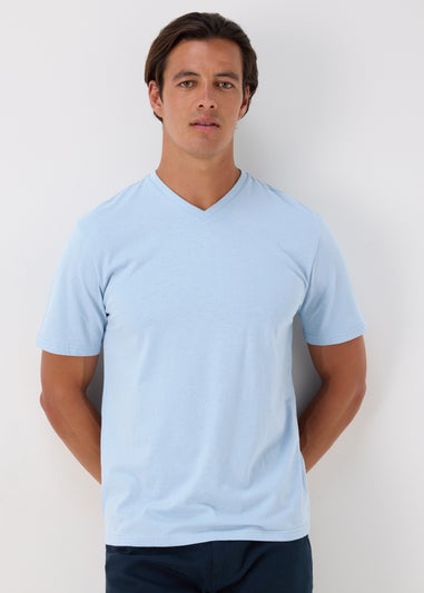 Light Blue Essential V-Neck T-Shirt