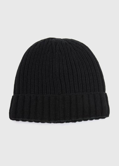 Black Thermal Beanie