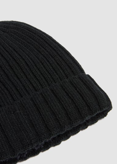 Heathholders Black Thermal Beanie