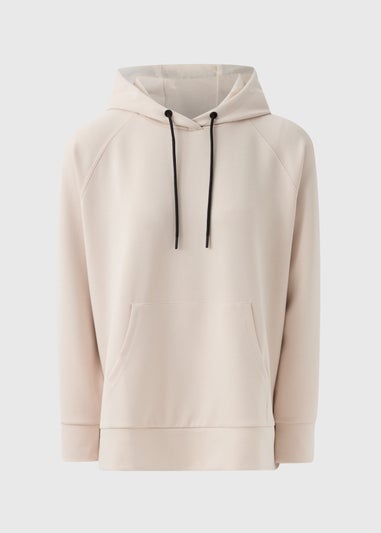 Souluxe Cream Contrast Longline Hoodie