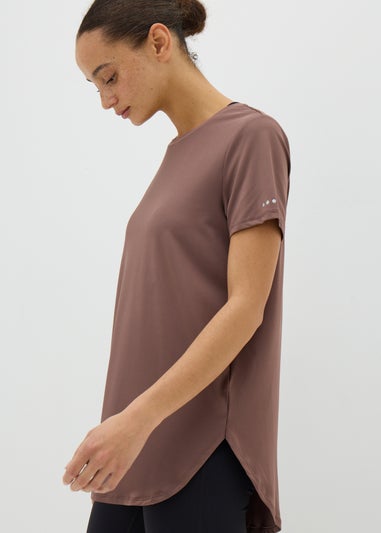 Souluxe Brown Longline T-Shirt