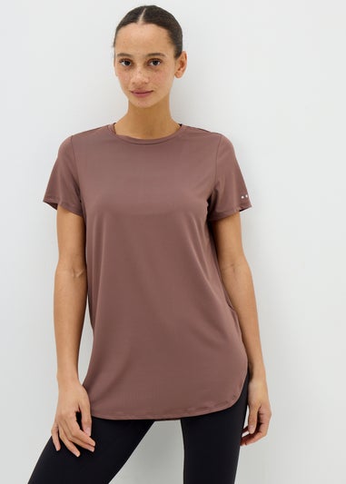 Souluxe Brown Longline T-Shirt