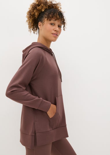 Souluxe Brown Longline Hoodie