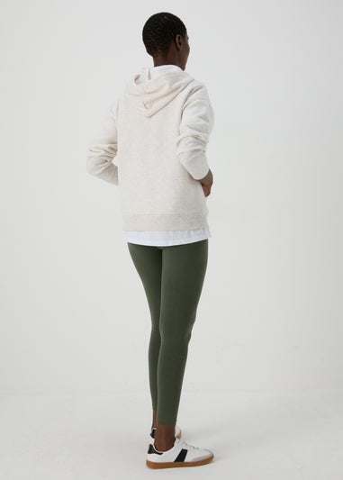 Khaki Cotton Leggings