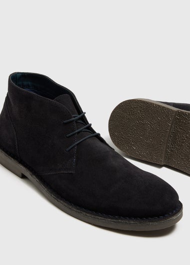 Navy Suede Desert Boots