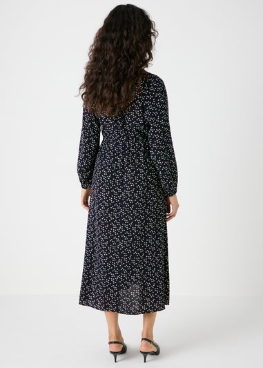 Et Vous Square Print Midi Shirt Dress