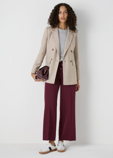 Et Vous Camel Stripe Blazer