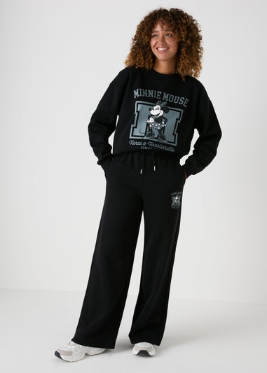 Disney Black Minnie Mouse Jogging Bottoms