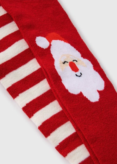 2 Pack Girls Red Santa Tights (2-11yrs)