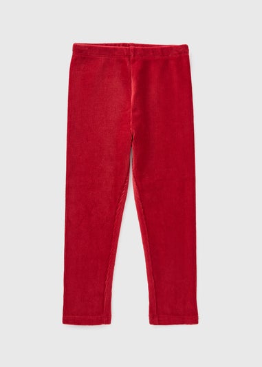 Girls Red Cord Leggings (1-7yrs)