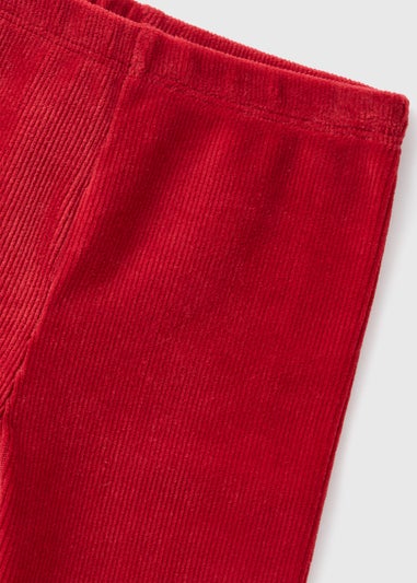 Girls Red Cord Leggings (1-7yrs)