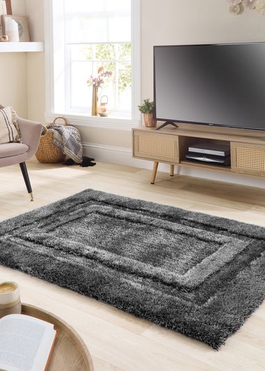 Origins Charcoal Frame Rug (120X170)