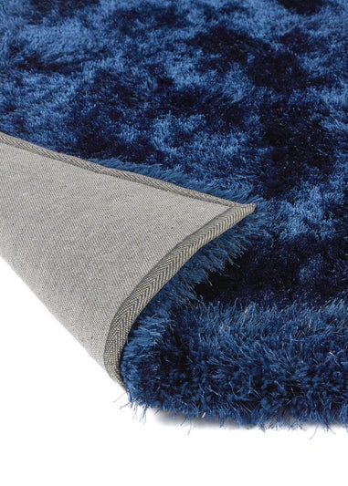 Origins Indigo Shimmer Shaggy Border Rug (80X150)