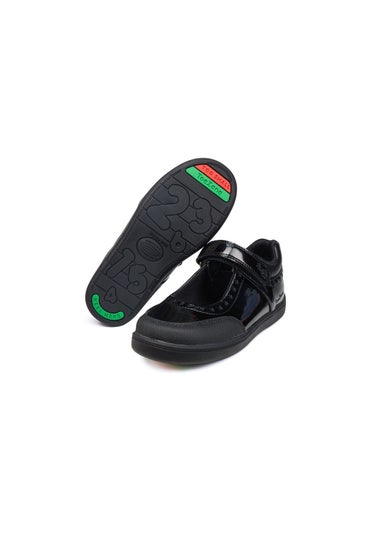 ToeZone Girls Black Sommer Ortholite Insole Technology Shoe (Younger 8- Older 2)